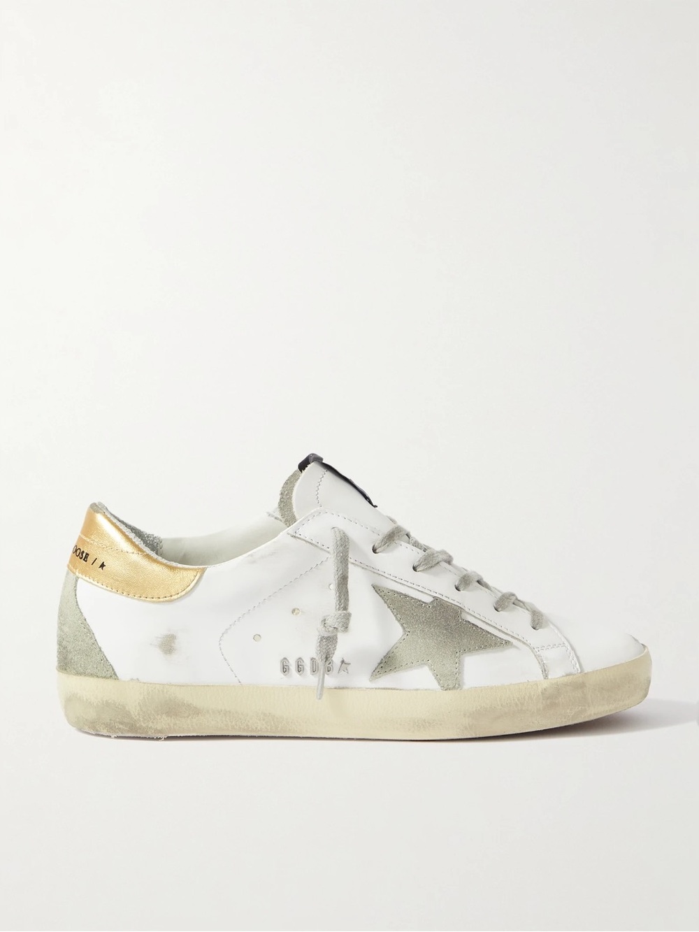 Golden Goose Superstar Distressed Leather & Suede Sneakers